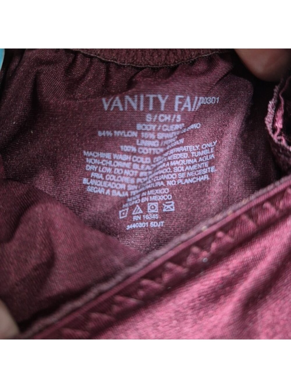 NEW S/5 Vanity Fair Radiant Collection 3 Pair Briefs Undershapers Red Pink Black - Picture 4 of 4